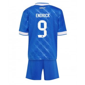 Lacne Dětský Futbalové dres Real Madrid Endrick #9 2025-26 Krátky Rukáv - Tretina (+ trenírky)